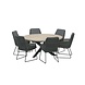 4 Seasons Outdoor 4 Seasons Outdoor Valencia Louvre dining tuinset 160xH75 cm rond 7 delig platinum 4 Seasons Outdoor 4 Seasons Outdoor Valencia Louvre dining tuinset 160xH75 cm rond 7 delig platinum