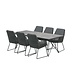 4 Seasons Outdoor 4 Seasons Outdoor Valencia Tampa dining tuinset 220x95xH75 cm 7 delig platinum 4 Seasons Outdoor 4 Seasons Outdoor Valencia Tampa dining tuinset 220x95xH75 cm 7 delig platinum