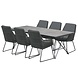4 Seasons Outdoor 4 Seasons Outdoor Valencia Tampa dining tuinset 220x95xH75 cm 7 delig platinum 4 Seasons Outdoor 4 Seasons Outdoor Valencia Tampa dining tuinset 220x95xH75 cm 7 delig platinum