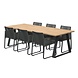4 Seasons Outdoor Ortea Basso dining tuinset 240x100xH75 cm 7 delig 4 Seasons Outdoor 4 Seasons Outdoor Ortea Basso dining tuinset 240x100xH75 cm 7 delig 4 Seasons Outdoor