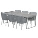 4 Seasons Outdoor 4 Seasons Outdoor Bernini Konos dining tuinset 220x95xH75 cm 7 delig Frozen 4 Seasons Outdoor 4 Seasons Outdoor Bernini Konos dining tuinset 220x95xH75 cm 7 delig Frozen