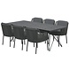 4 Seasons Outdoor 4 Seasons Outdoor Bernini Tampa dining tuinset 220x95xH75 cm 7 delig Platinum 4 Seasons Outdoor 4 Seasons Outdoor Bernini Tampa dining tuinset 220x95xH75 cm 7 delig Platinum