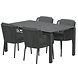 4 Seasons Outdoor 4 Seasons Outdoor Bernini Goa dining tuinset 160x95xH75 cm 5 delig Platinum 4 Seasons Outdoor 4 Seasons Outdoor Bernini Goa dining tuinset 160x95xH75 cm 5 delig Platinum