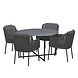 4 Seasons Outdoor 4 Seasons Outdoor Bernini Quatro dining tuinset 120xH75 cm rond 5 delig platinum 4 Seasons Outdoor 4 Seasons Outdoor Bernini Quatro dining tuinset 120xH75 cm rond 5 delig platinum