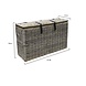 AVH-Collectie Kussenbox middel 151x51xH95 cm naturel rotan AVH-Collectie Kussenbox middel 151x51xH95 cm naturel rotan