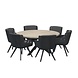 4 Seasons Outdoor 4 Seasons Outdoor Flores Louvre dining tuinset 160xH75 cm rond 7 delig antraciet 4 Seasons Outdoor 4 Seasons Outdoor Flores Louvre dining tuinset 160xH75 cm rond 7 delig antraciet