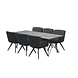 4 Seasons Outdoor 4 Seasons Outdoor Flores Tampa dining tuinset 220x95xH75 cm 7 delig Platinum 4 Seasons Outdoor 4 Seasons Outdoor Flores Tampa dining tuinset 220x95xH75 cm 7 delig Platinum