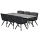 4 Seasons Outdoor 4 Seasons Outdoor Flores Tampa dining tuinset 220x95xH75 cm 7 delig Platinum 4 Seasons Outdoor 4 Seasons Outdoor Flores Tampa dining tuinset 220x95xH75 cm 7 delig Platinum