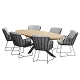4 Seasons Outdoor Fabrice Prado dining tuinset 240x115xH75 cm 7 delig antraciet 4 Seasons Outdoor 4 Seasons Outdoor Fabrice Prado dining tuinset 240x115xH75 cm 7 delig antraciet 4 Seasons Outdoor