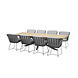 4 Seasons Outdoor Fabrice Minerva Robusto dining tuinset 280x95xH75 cm 9 delig 4 Seasons Outdoor 4 Seasons Outdoor Fabrice Minerva Robusto dining tuinset 280x95xH75 cm 9 delig 4 Seasons Outdoor