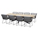 4 Seasons Outdoor Fabrice Minerva Robusto dining tuinset 280x95xH75 cm 9 delig 4 Seasons Outdoor 4 Seasons Outdoor Fabrice Minerva Robusto dining tuinset 280x95xH75 cm 9 delig 4 Seasons Outdoor