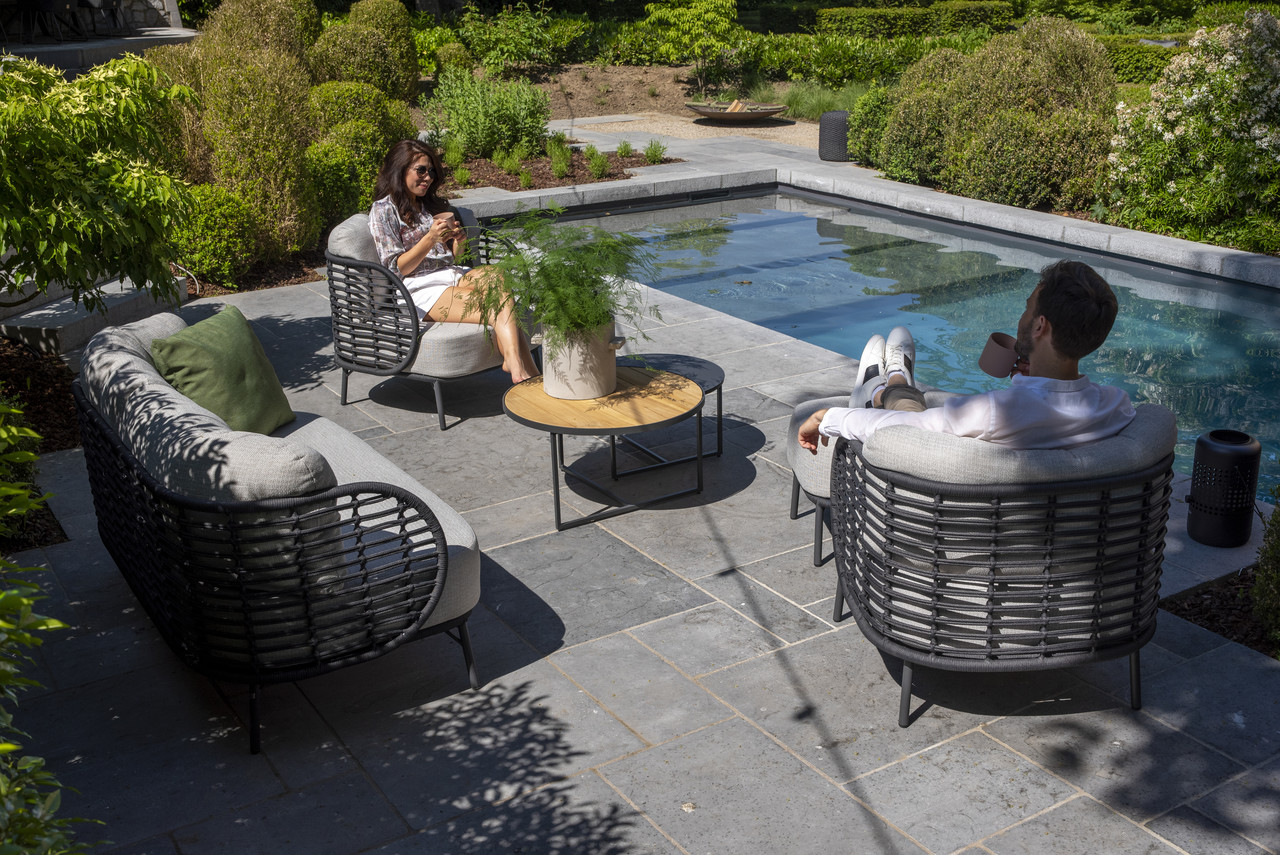4 Seasons Outdoor Fabrice stoel bank loungeset 4 delig antraciet rope 4 Seasons Outdoor 4 Seasons Outdoor Fabrice stoel bank loungeset 4 delig antraciet rope 4 Seasons Outdoor