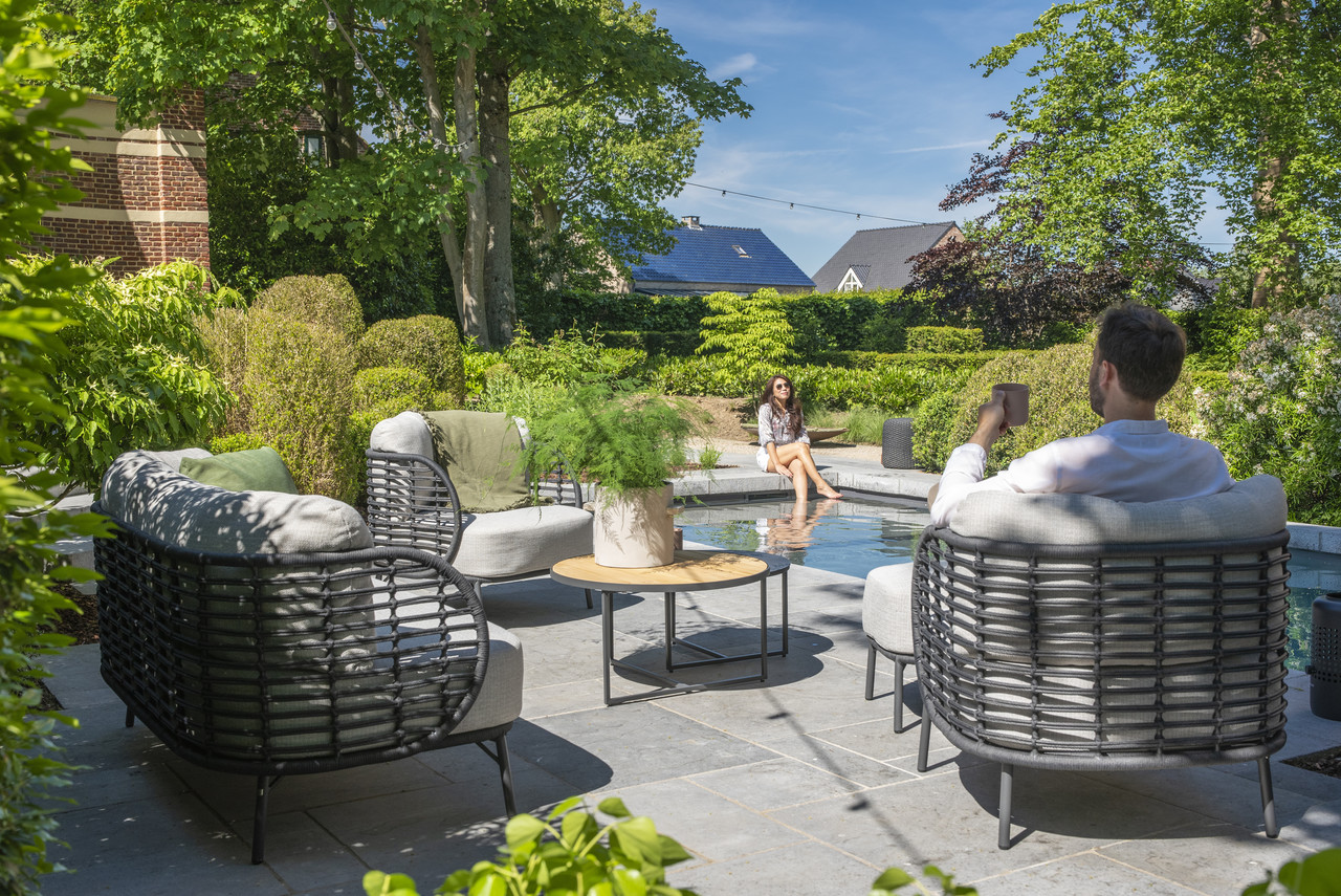4 Seasons Outdoor Fabrice stoel bank loungeset 5 delig antraciet rope 4 Seasons Outdoor 4 Seasons Outdoor Fabrice stoel bank loungeset 5 delig antraciet rope 4 Seasons Outdoor