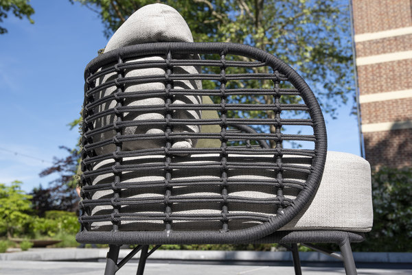 4 Seasons Outdoor Fabrice stoel bank loungeset 5 delig antraciet rope 4 Seasons Outdoor 4 Seasons Outdoor Fabrice stoel bank loungeset 5 delig antraciet rope 4 Seasons Outdoor
