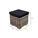 AVH-Collectie Nissah voetenbank 43x43xH43 cm naturel rotan - olefin black AVH-Collectie Nissah voetenbank 43x43xH43 cm naturel rotan - olefin black
