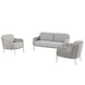 4 Seasons Outdoor Bernini stoel bank loungeset 3 delig Frozen rope 4 Seasons Outdoor 4 Seasons Outdoor Bernini stoel bank loungeset 3 delig Frozen rope 4 Seasons Outdoor