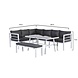 Garden Impressions Blakes hoek dining loungeset 4-delig aluminium wit Garden Impressions Blakes hoek dining loungeset 4-delig aluminium wit