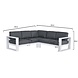 Garden Impressions Cube hoek loungeset 3-delig aluminium wit Garden Impressions Cube hoek loungeset 3-delig aluminium wit