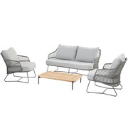 4 Seasons Outdoor Cempre stoel bank loungeset 4 delig rope 4 Seasons Outdoor