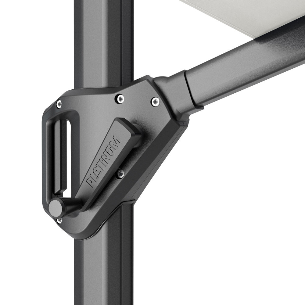 Platinum Challenger T1 telescope premium zweefparasol 350x350 cm havanna Platinum Challenger T1 telescope premium zweefparasol 350x350 cm havanna