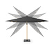 Platinum Challenger T2 premium zweefparasol 300x300 cm oak mast faded black Platinum Challenger T2 premium zweefparasol 300x300 cm oak mast faded black