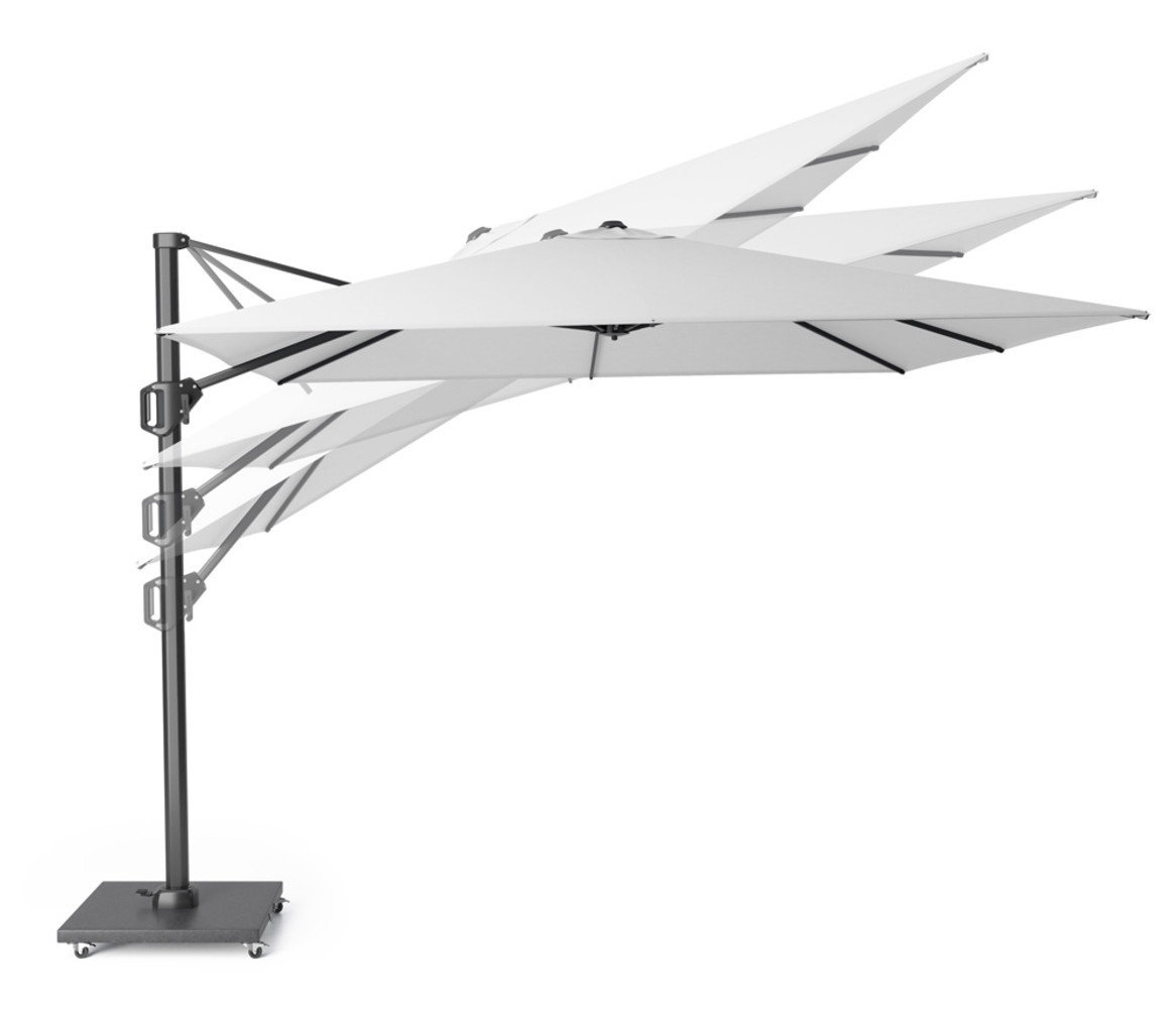 Platinum Challenger T1 zweefparasol 300x300 cm wit Platinum Challenger T1 zweefparasol 300x300 cm wit