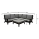 AVH-Collectie Athene hoek loungeset 4-delig antraciet aluminium AVH-Collectie Athene hoek loungeset 4-delig antraciet aluminium