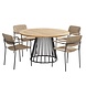 4 Seasons Outdoor Bora Ambassador Boulevard dining tuinset 130 cm 5 delig naturel 4 Seasons Outdoor 4 Seasons Outdoor Bora Ambassador Boulevard dining tuinset 130 cm 5 delig naturel 4 Seasons Outdoor