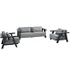4 Seasons Outdoor Iconic stoel bank loungeset 3 delig aluminium 4 Seasons Outdoor 4 Seasons Outdoor Iconic stoel bank loungeset 3 delig aluminium 4 Seasons Outdoor