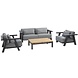 4 Seasons Outdoor Iconic stoel bank loungeset 4 delig aluminium 4 Seasons Outdoor 4 Seasons Outdoor Iconic stoel bank loungeset 4 delig aluminium 4 Seasons Outdoor