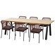 4 Seasons Outdoor Barista terra cotta Ambassador dining tuinset 240x100xH75 cm 7 delig 4 Seasons Outdoor 4 Seasons Outdoor Barista terra cotta Ambassador dining tuinset 240x100xH75 cm 7 delig 4 Seasons Outdoor