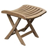 AVH-Collectie Beverly voetenbank teak inklapbaar AVH-Collectie Beverly voetenbank teak inklapbaar