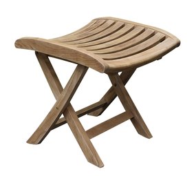 AVH-Collectie Beverly voetenbank teak inklapbaar AVH-Collectie Beverly voetenbank teak inklapbaar