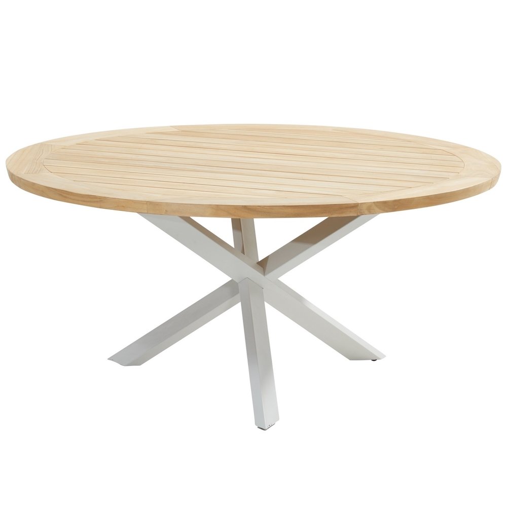 Taste 4SO Prado dining tuintafel 160øx75 cm rond teak frozen Taste 4SO Taste 4SO Prado dining tuintafel 160øx75 cm rond teak frozen Taste 4SO