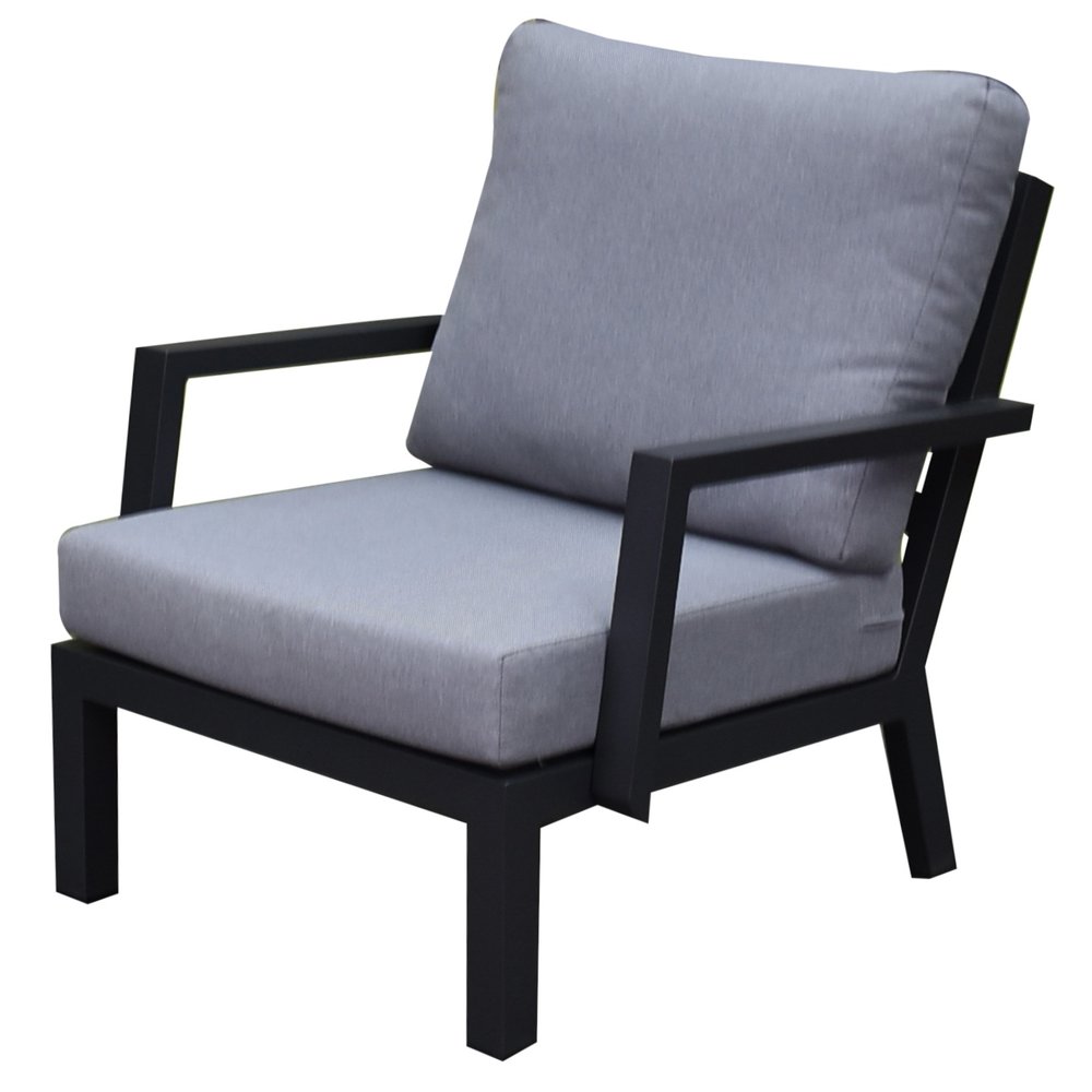 AVH-Collectie New York lounge tuinstoel aluminium antraciet AVH-Collectie New York lounge tuinstoel aluminium antraciet