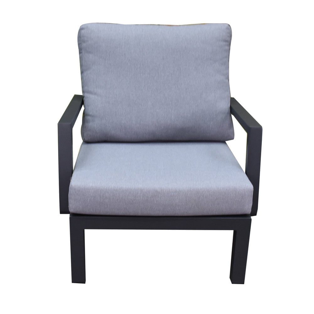 AVH-Collectie New York lounge tuinstoel aluminium antraciet AVH-Collectie New York lounge tuinstoel aluminium antraciet