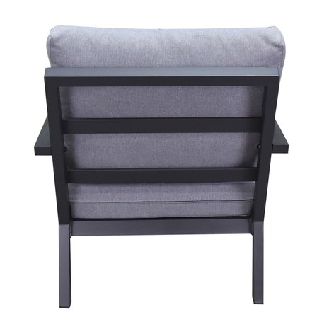 AVH-Collectie New York lounge tuinstoel aluminium antraciet AVH-Collectie New York lounge tuinstoel aluminium antraciet