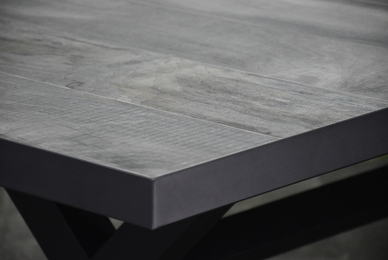 AVH-Collectie New Delhi dining tuintafel 224x103xH72,5 cm met kruispoot antraciet AVH-Collectie New Delhi dining tuintafel 224x103xH72,5 cm met kruispoot antraciet