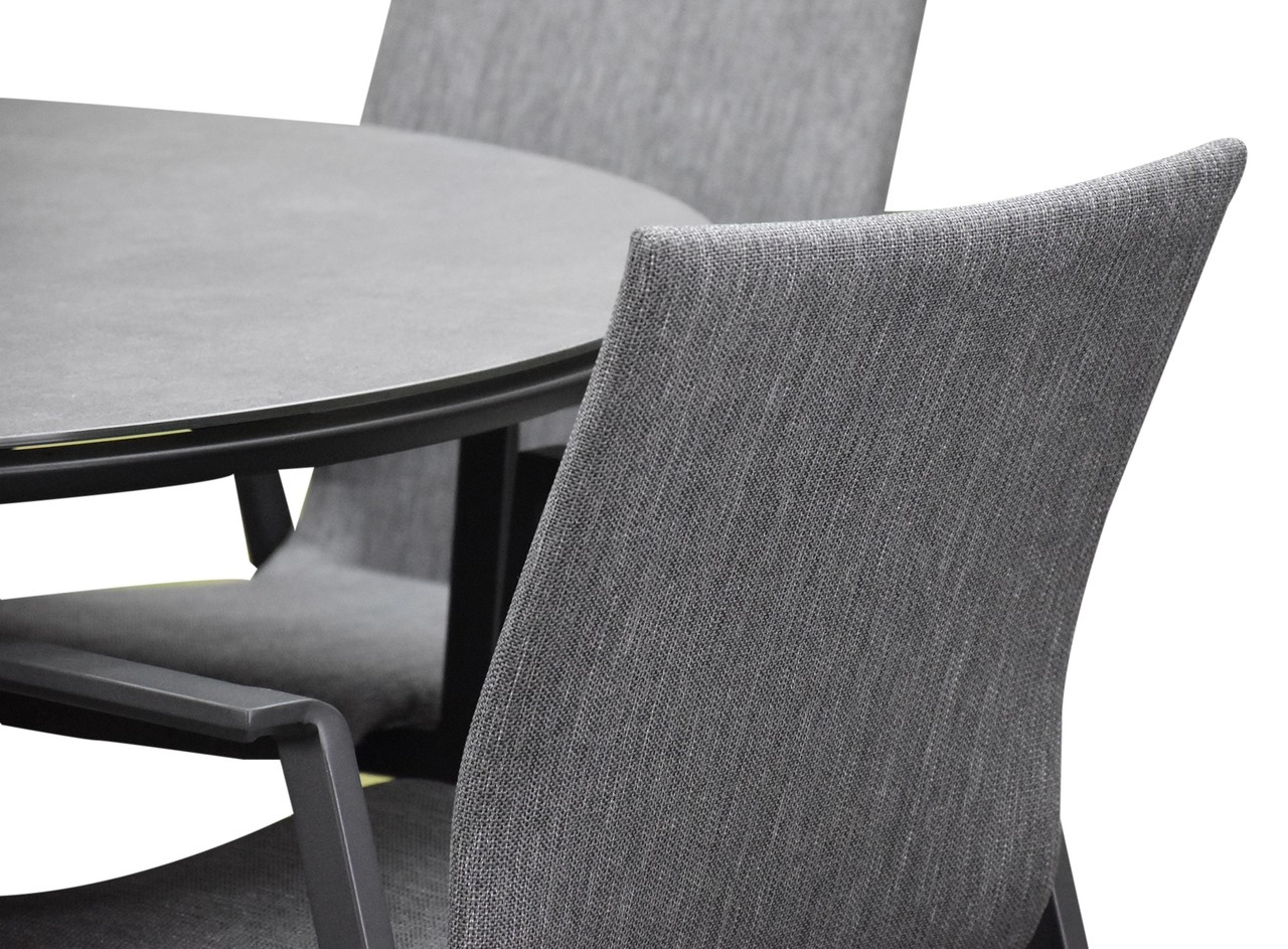 AVH-Collectie Nancy dining tuinstoel stapelbaar antraciet aluminium textileen AVH-Collectie Nancy dining tuinstoel stapelbaar antraciet aluminium textileen