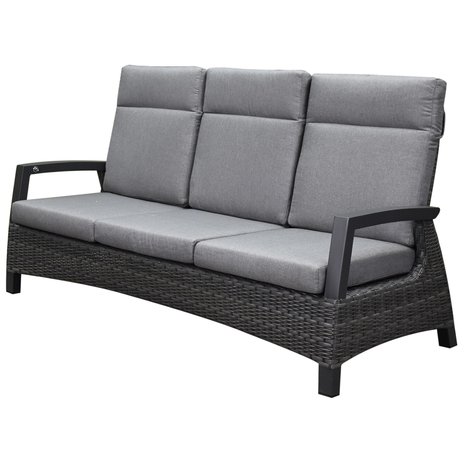 AVH-Collectie Dallas stoel bank loungeset 4 delig verstelbaar antraciet AVH-Collectie Dallas stoel bank loungeset 4 delig verstelbaar antraciet