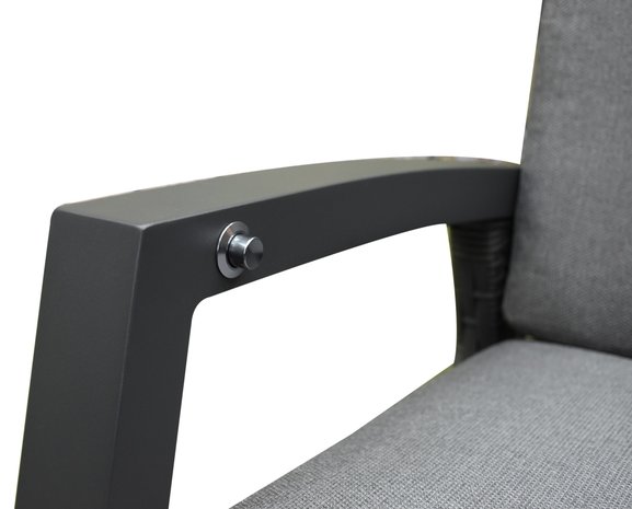 AVH-Collectie Dallas stoel bank loungeset 4 delig verstelbaar antraciet AVH-Collectie Dallas stoel bank loungeset 4 delig verstelbaar antraciet