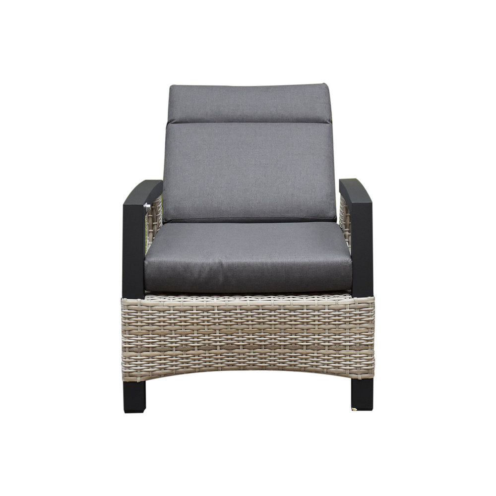 AVH-Collectie Dallas lounge balkonset 3 delig verstelbaar grijs AVH-Collectie Dallas lounge balkonset 3 delig verstelbaar grijs