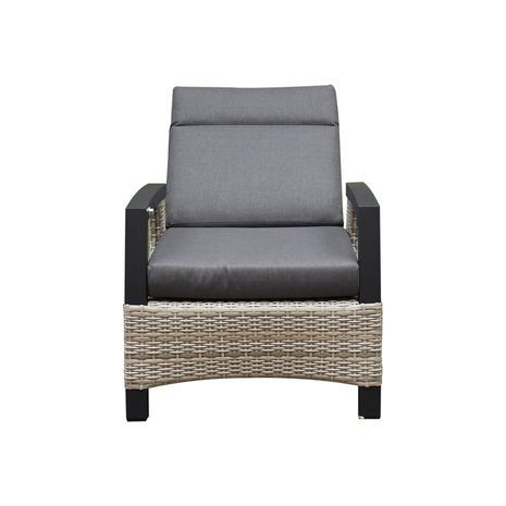 AVH-Collectie Dallas lounge balkonset 3 delig verstelbaar grijs AVH-Collectie Dallas lounge balkonset 3 delig verstelbaar grijs