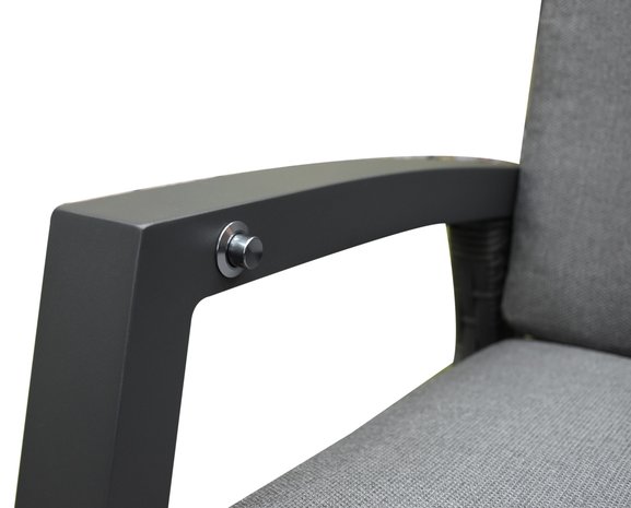 AVH-Collectie Dallas lounge balkonset 2 delig verstelbare rugleuning en voetenbank antraciet AVH-Collectie Dallas lounge balkonset 2 delig verstelbare rugleuning en voetenbank antraciet