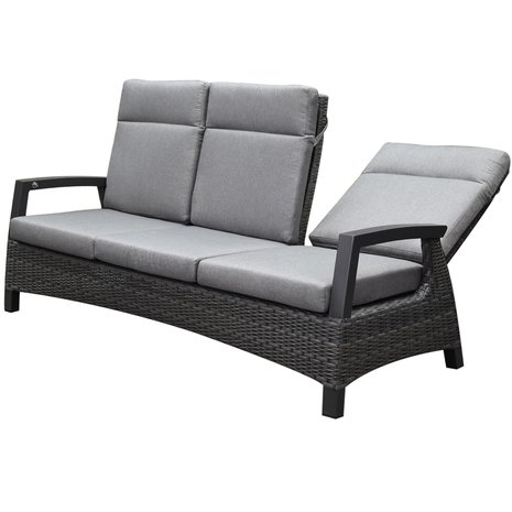 AVH-Collectie Dallas stoel bank loungeset 6 delig verstelbaar antraciet AVH-Collectie Dallas stoel bank loungeset 6 delig verstelbaar antraciet