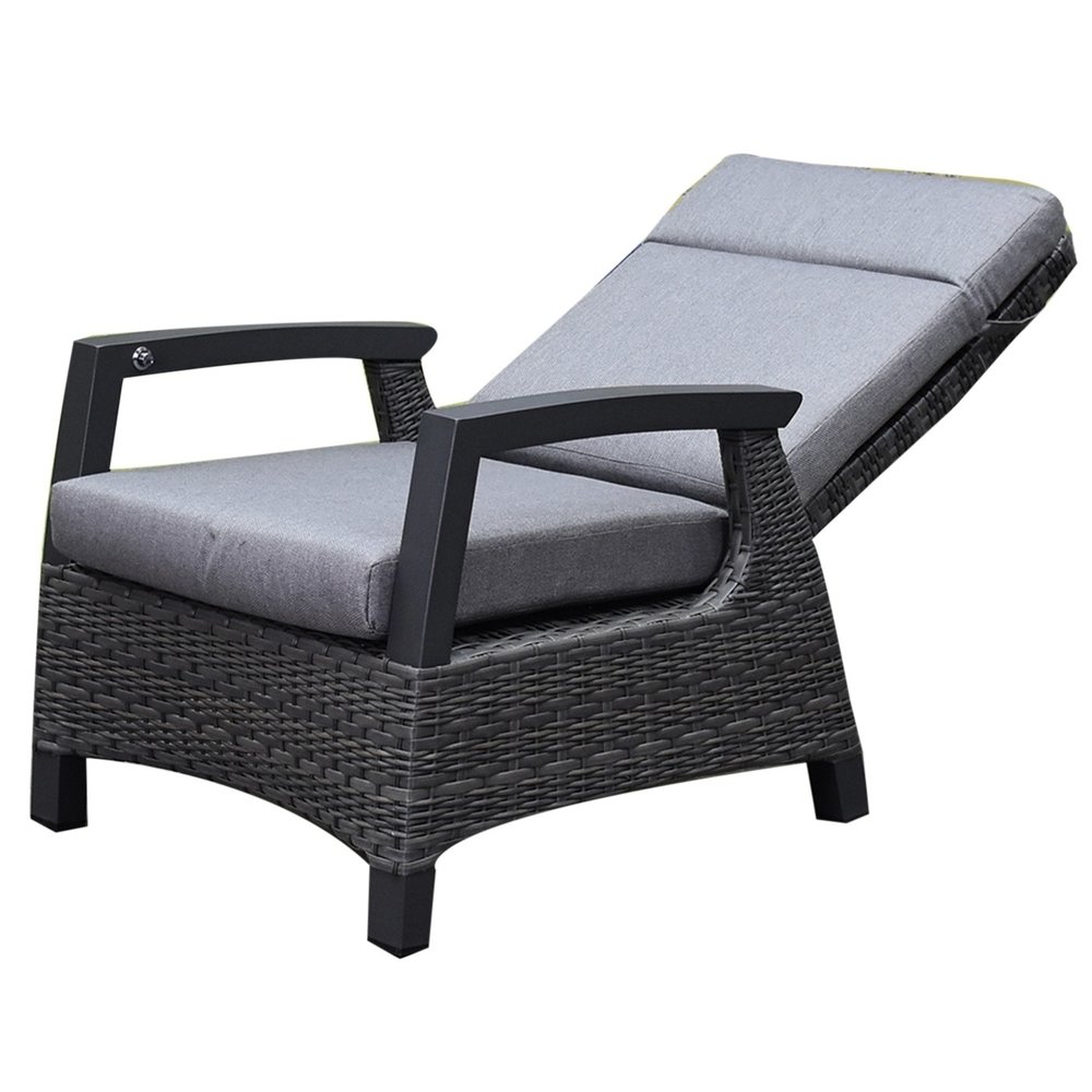 AVH-Collectie Dallas stoel bank loungeset 6 delig verstelbaar antraciet AVH-Collectie Dallas stoel bank loungeset 6 delig verstelbaar antraciet