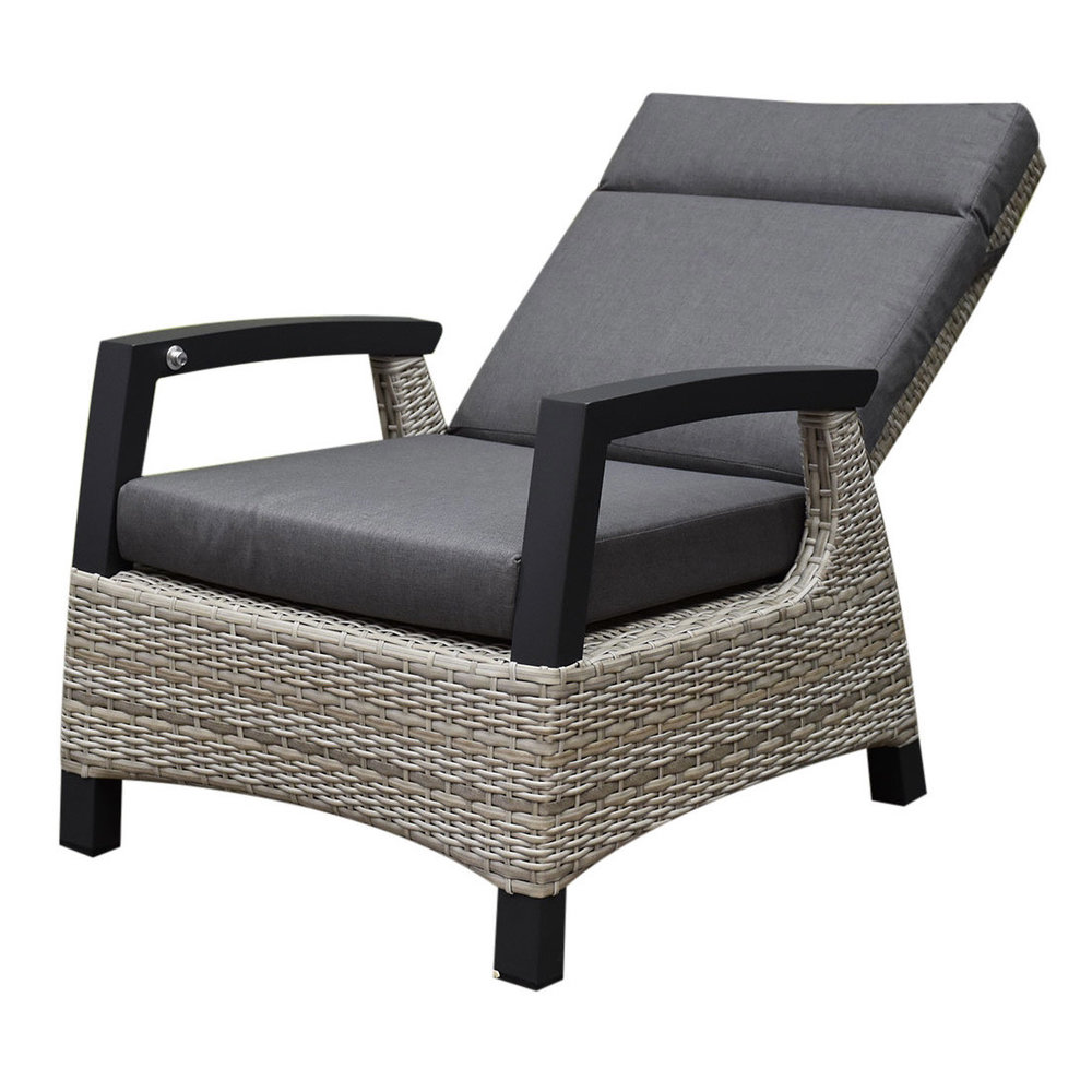 AVH-Collectie Dallas stoel bank dining loungeset 4 delig verstelbare tafel grijs AVH-Collectie Dallas stoel bank dining loungeset 4 delig verstelbare tafel grijs