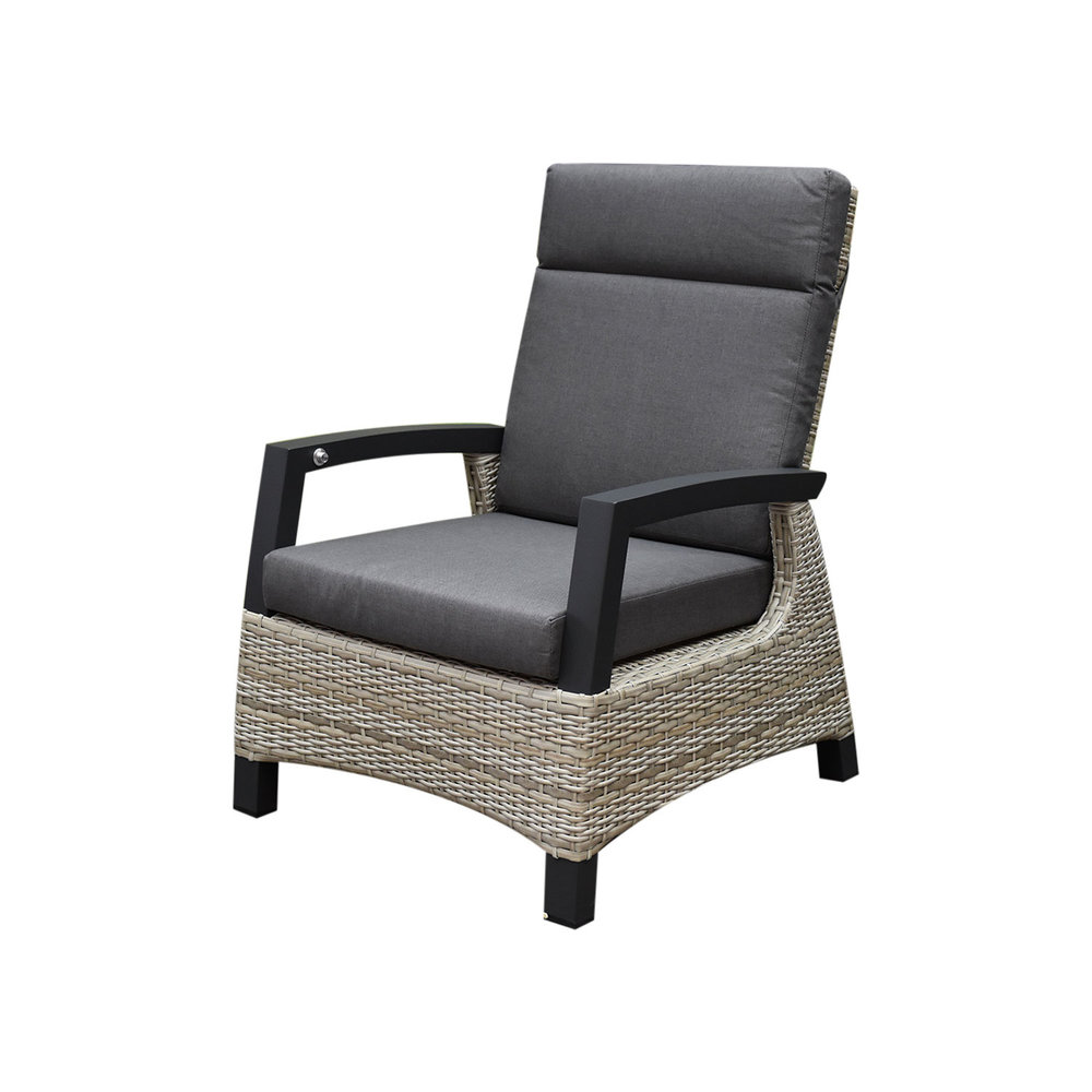 AVH-Collectie Dallas stoel bank dining loungeset 4 delig verstelbare tafel grijs AVH-Collectie Dallas stoel bank dining loungeset 4 delig verstelbare tafel grijs