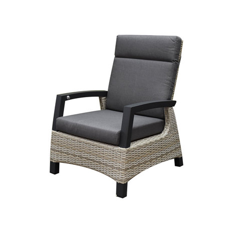 AVH-Collectie Dallas stoel bank dining loungeset 4 delig verstelbare tafel grijs AVH-Collectie Dallas stoel bank dining loungeset 4 delig verstelbare tafel grijs