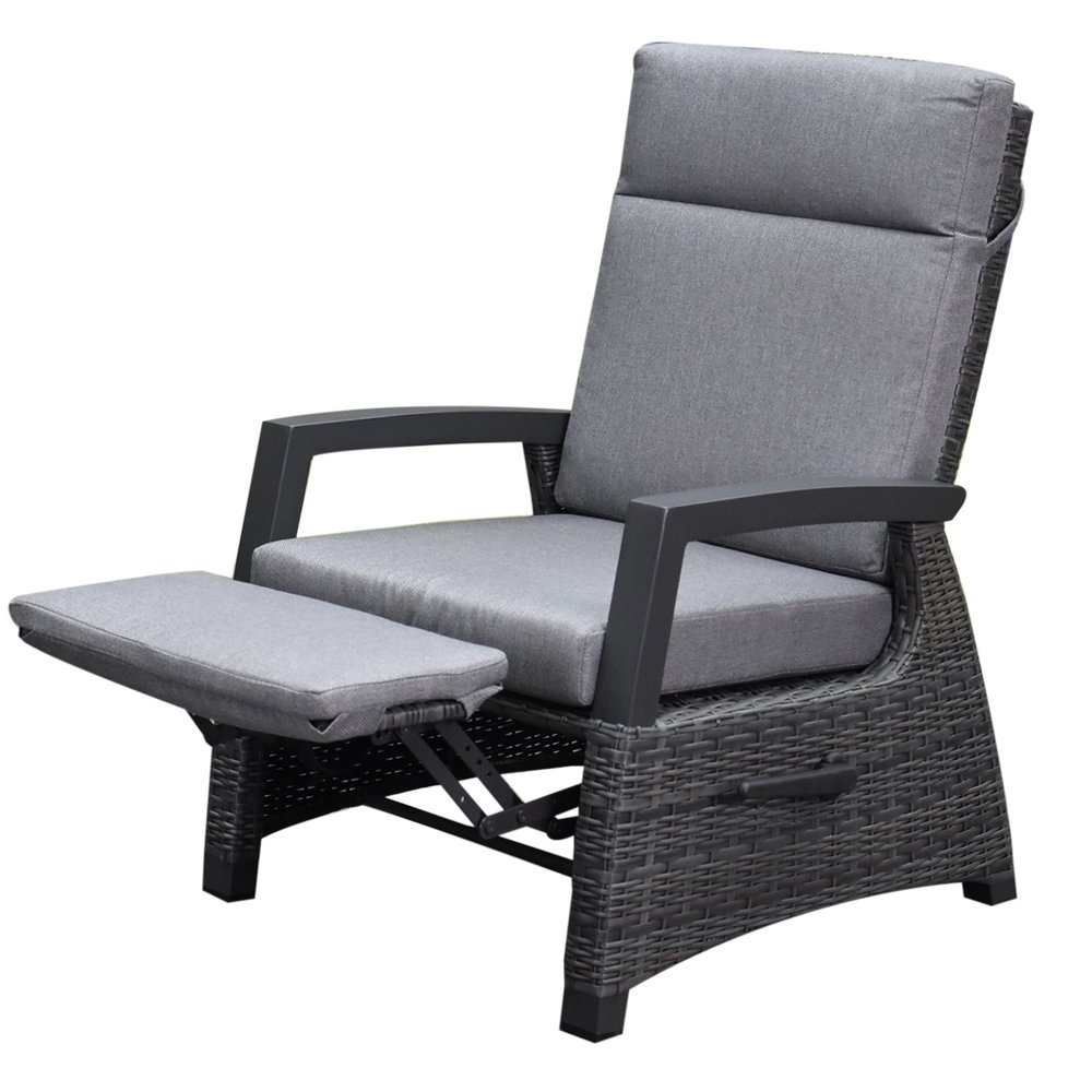 AVH-Collectie Dallas stoel bank dining loungeset verstelbaar 4 delig verstelbare tafel antraciet AVH-Collectie Dallas stoel bank dining loungeset verstelbaar 4 delig verstelbare tafel antraciet